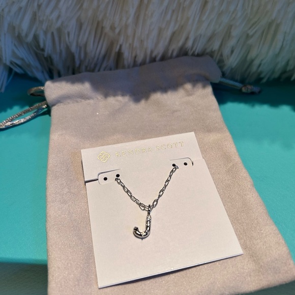 Kendra Scott Crystal J Silver Necklace - Picture 3 of 6